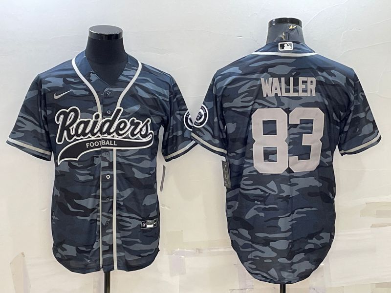 Men Oakland Raiders 83 Waller Camo 2022 Nike Co branded NFL Jerseys